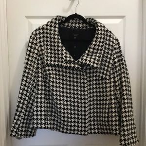 Talbots houndstooth coat